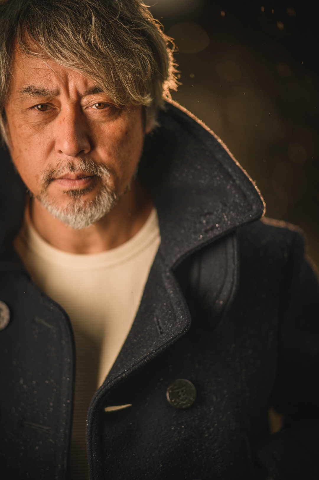 Pea Coat Cashmere Melton Navy – BONCOURA Official Online Store